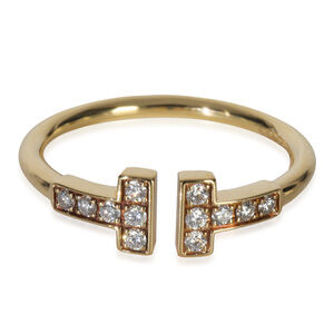Tiffany & Co. Yellow Gold Diamond Tiffany T Wire Ring